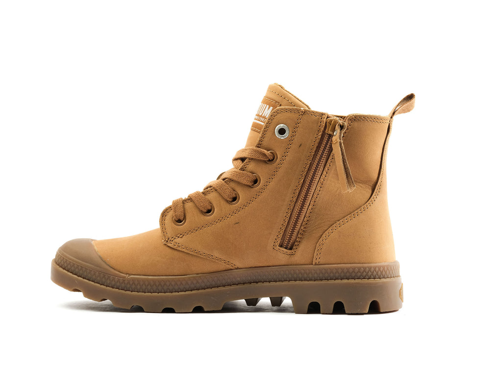 Botas Palladium PAMPA HI ZIP NBK Hombre Apple Cinnamon | Costa Rica-79382